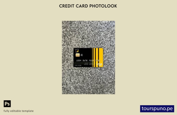 listo para imprimir Chad Commercial Bank Tchad tarjeta visa fotolook plantilla f